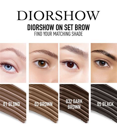 dior all in brow 3d|diorshow on set brow.